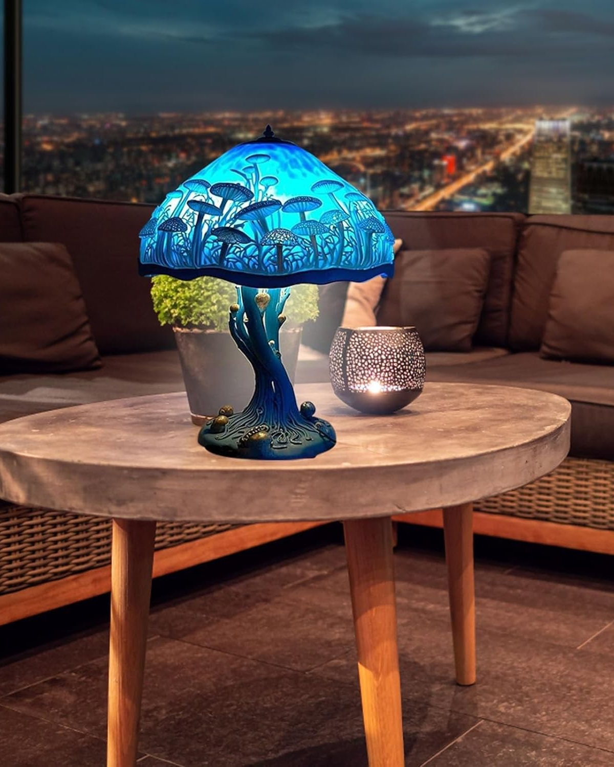 #Style_Blue Mushroom