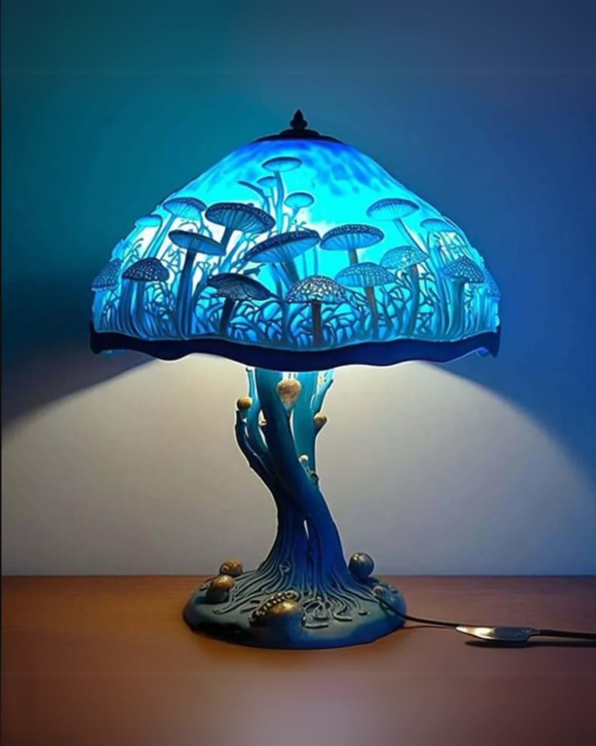 #Style_Blue Mushroom