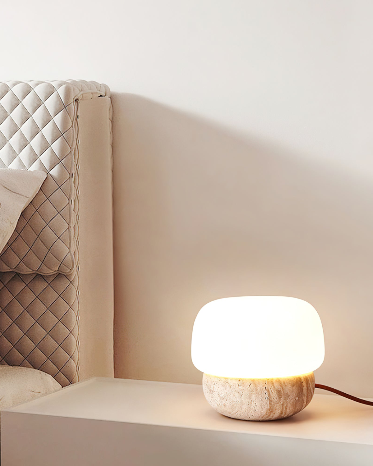 Travertine Table Lamp
