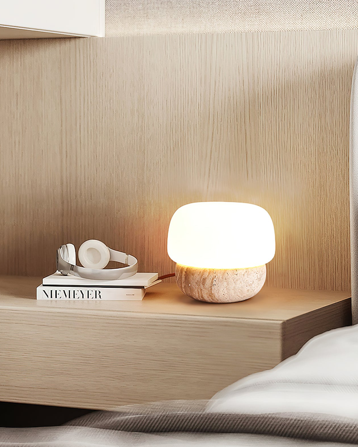 Travertine Table Lamp