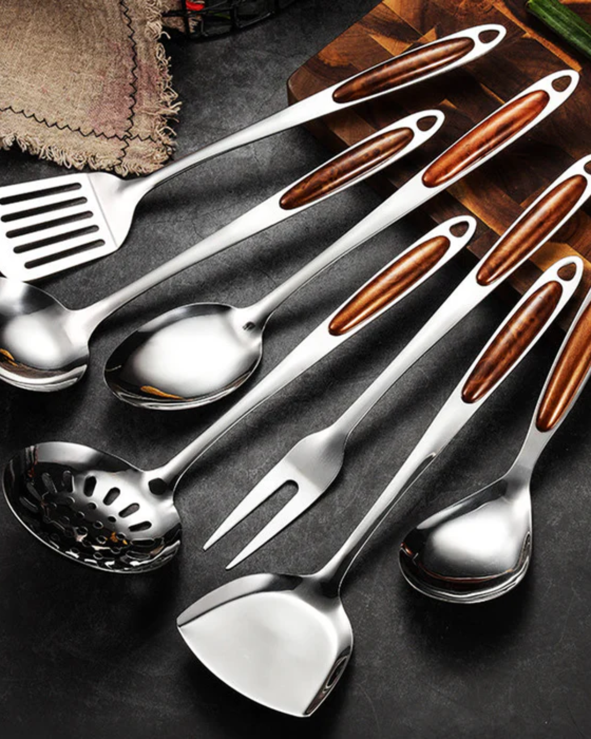 Premium Stainless Steel Kitchen Utensils Set
