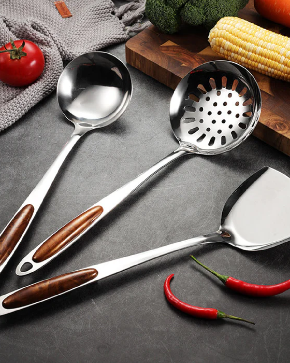 Premium Stainless Steel Kitchen Utensils Set