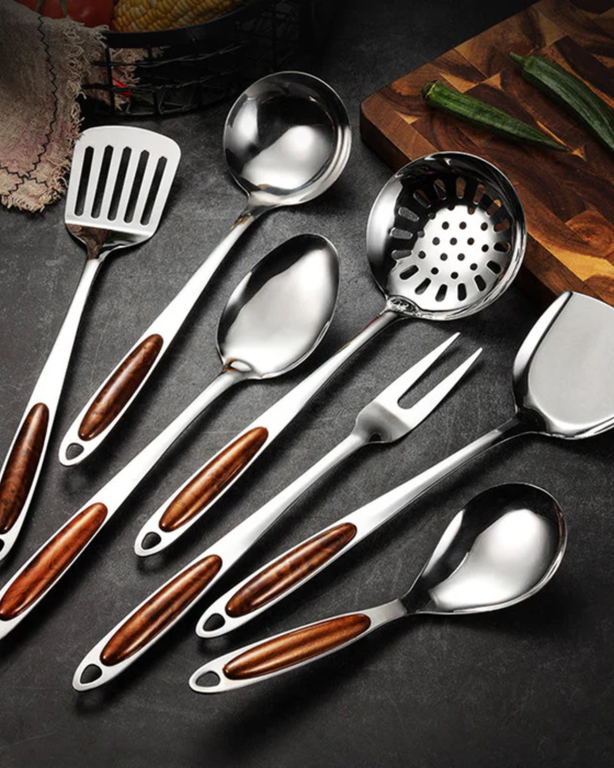 Premium Stainless Steel Kitchen Utensils Set